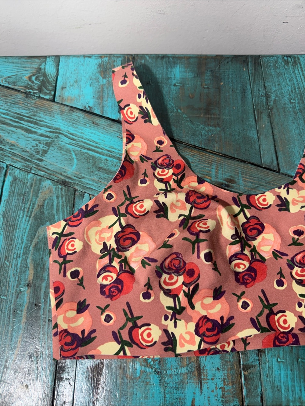 ANNA SUI x KNIX Rose Bouquet Luxe Pullover Bra Size Medium - Picture 3 of 10